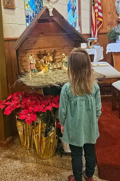 The Decorated Church at Christmas Season