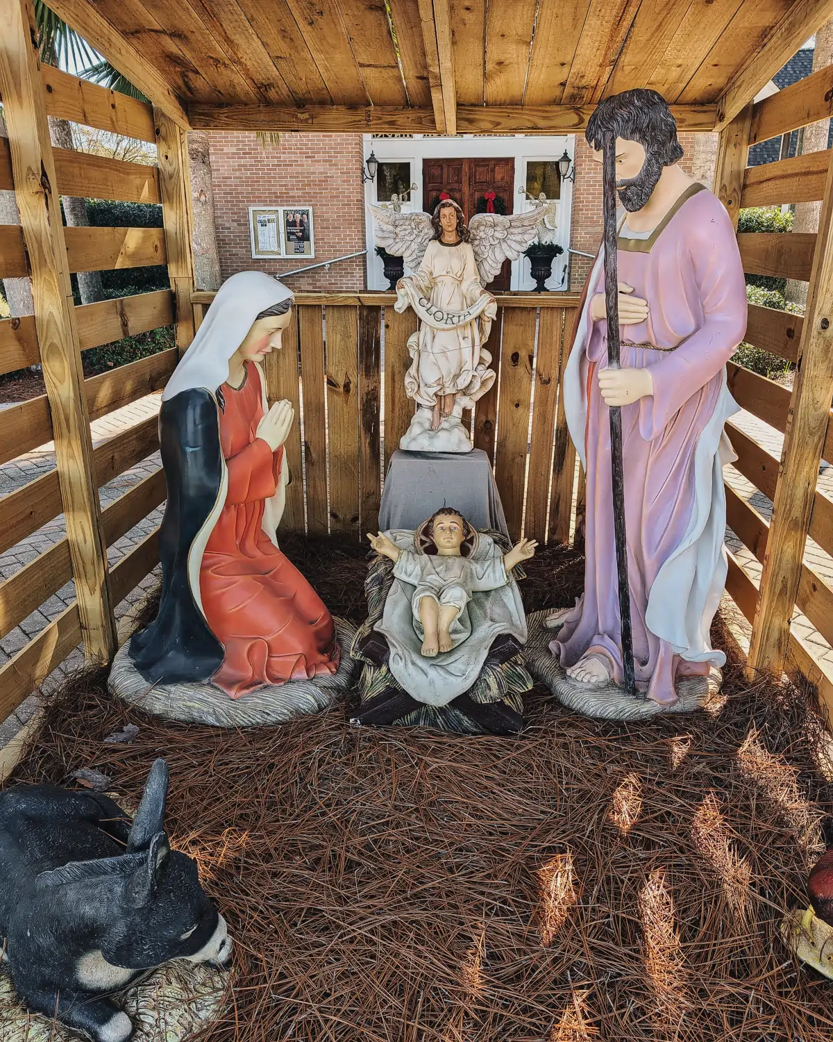 St. Joseph Parish Manger in front of the Church