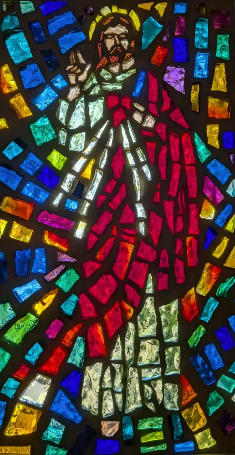 Stained Glass Side window at St. Joseph Catholic Church in Port St. Joe